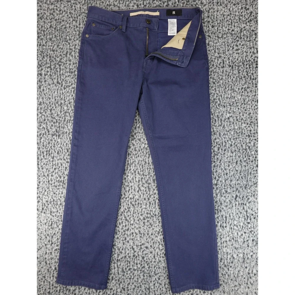 Banana Republic Traveler Pant Mens 32x30 Navy Blue Slim Fit Stretch Chino